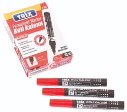 Trix Koli Kalemi - Permanent Marker- Kırmızı	